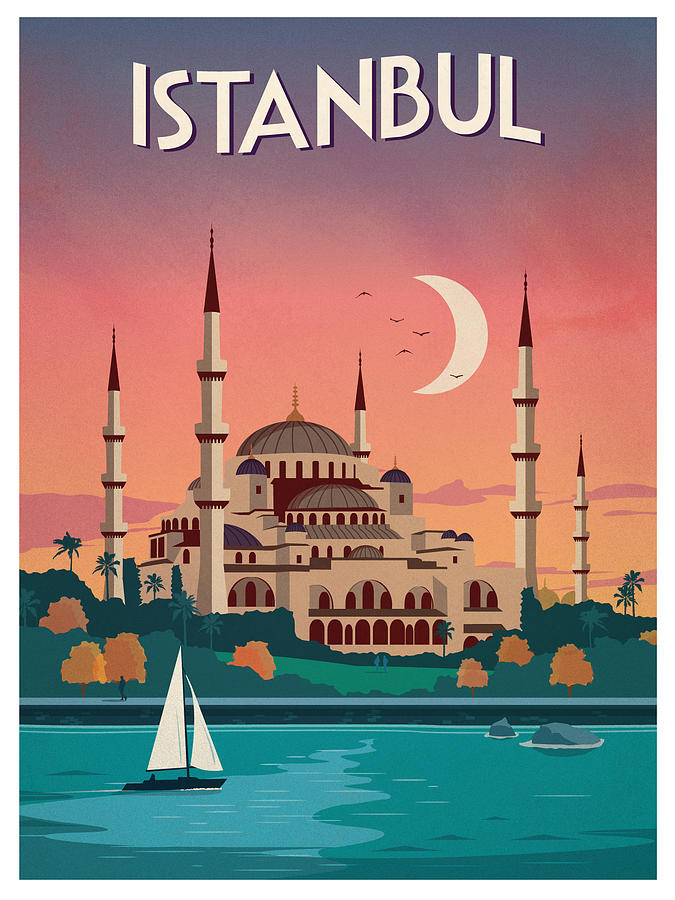 travel poster istanbul