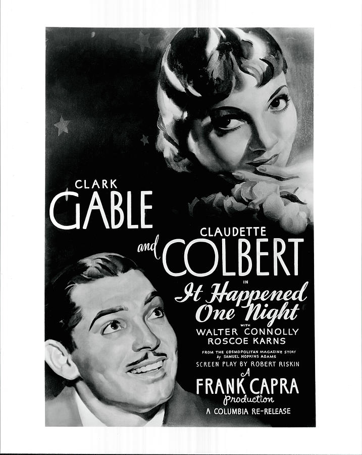 Clark Gable Photograph - It Happened One Night by Globe Photos