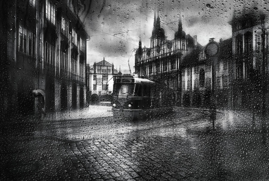 Umbrella Photograph - It Was Raining In Prague by Fran Osuna