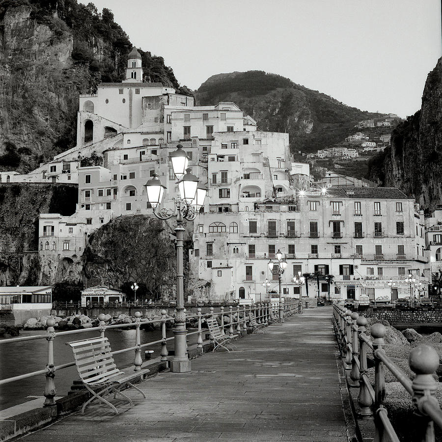 Architecture Photograph - It883 - Amalfi Pier I by Alan Blaustein