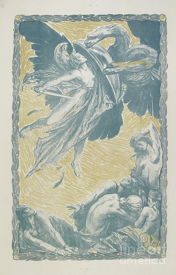 Italia Redenta, 1917 Lithograph Painting by Charles Ricketts