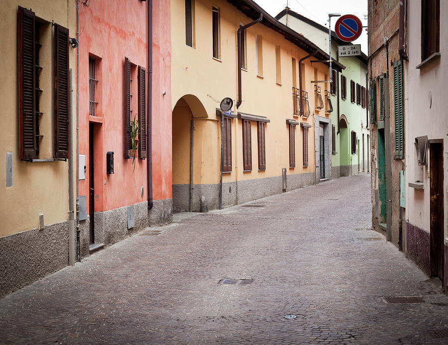 Italian Alley With Colorful Houses Photograph by Rinocdz