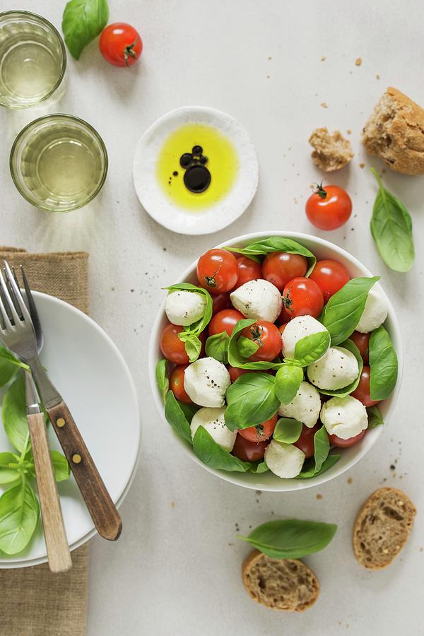Italian Caprese Salad Photograph by Antti Jokinen