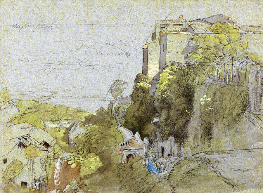Italian Hill Town - Digital Remastered Edition Painting by Samuel Palmer