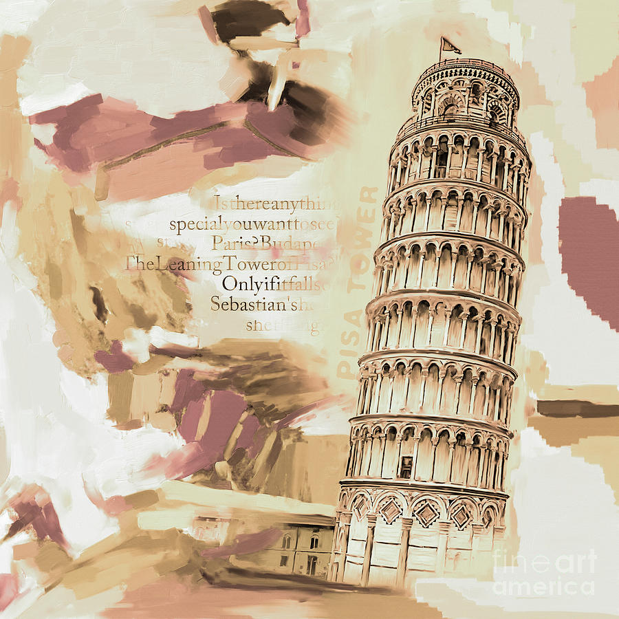 Italian Leaning Tower of PISA Painting by Gull G