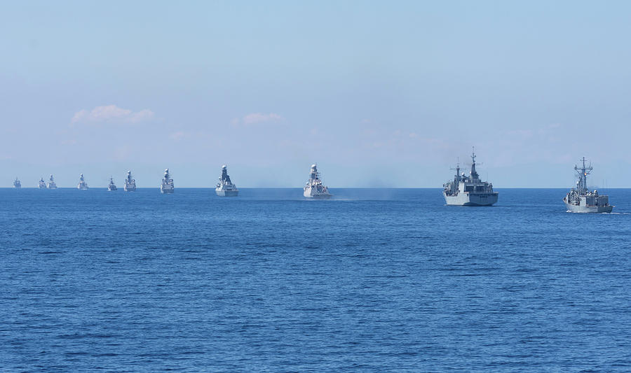 Italian Navy Fleet Underway Photograph by Simone Marcato - Fine Art America