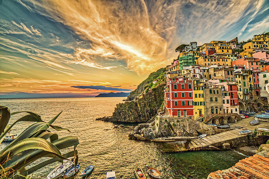 Italian sea town Photograph by Vivida Photo PC