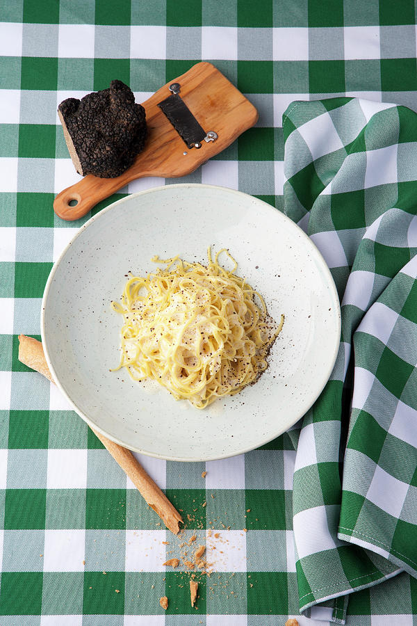 Italian Truffle Pasta Photograph by Michael Wissing