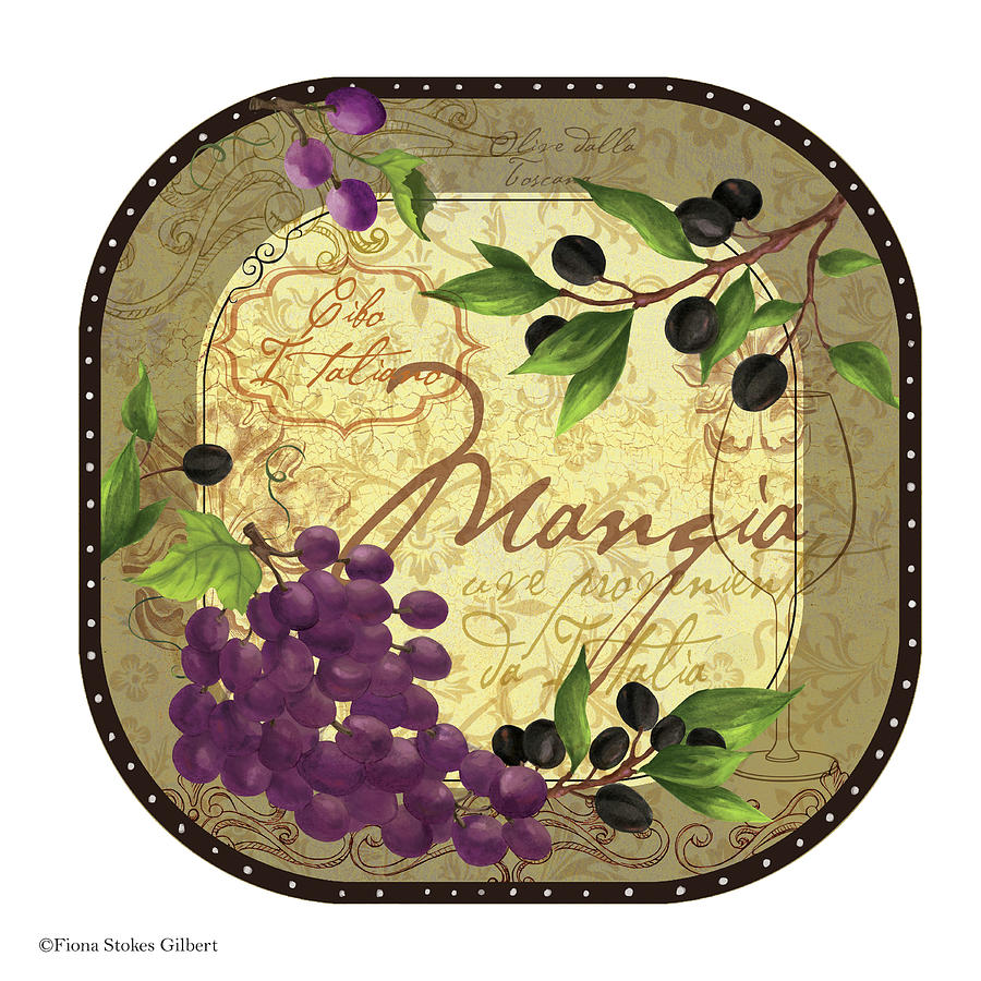 Italiano Tabletop 1 Mixed Media by Fiona Stokes-gilbert Italiano Tabletop 1 Mixed Media by Fiona Stokes-gilbert