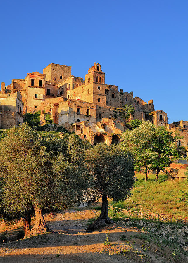 Architecture Digital Art - Italy, Basilicata, Matera District, Craco, View Of The Abandoned Village One Of The Gems Of The Matera District by Riccardo Spila