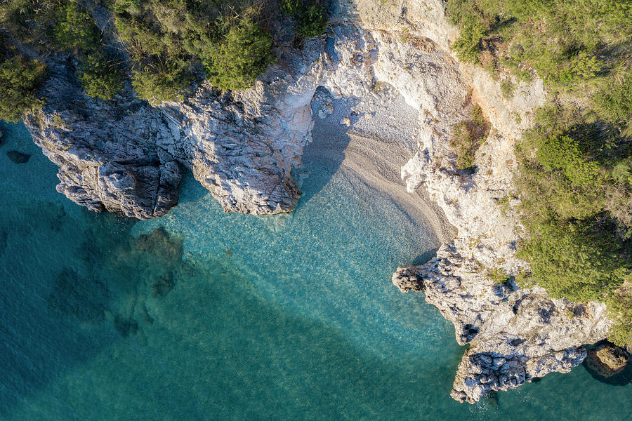 Italy, Campania, Salerno District, Cilento, Camerota, Mediterranean Sea ...