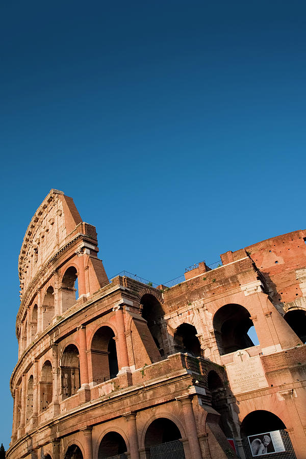 Architecture Photograph - Italy, Lazio, Rome, Colosseum, Low by Michele Falzone