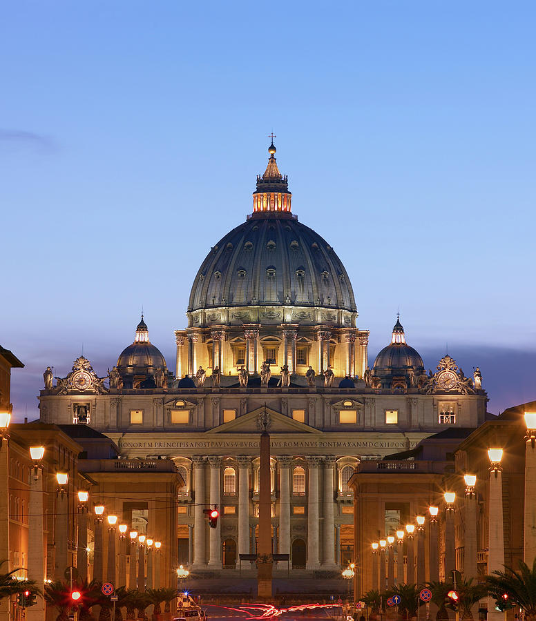 Italy, Lazio, Rome, St Peters Basilica Photograph by Gary Yeowell