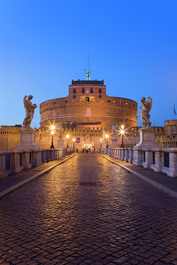 Italy, Rome, Castle Sant Angelo And Photograph by Westend61