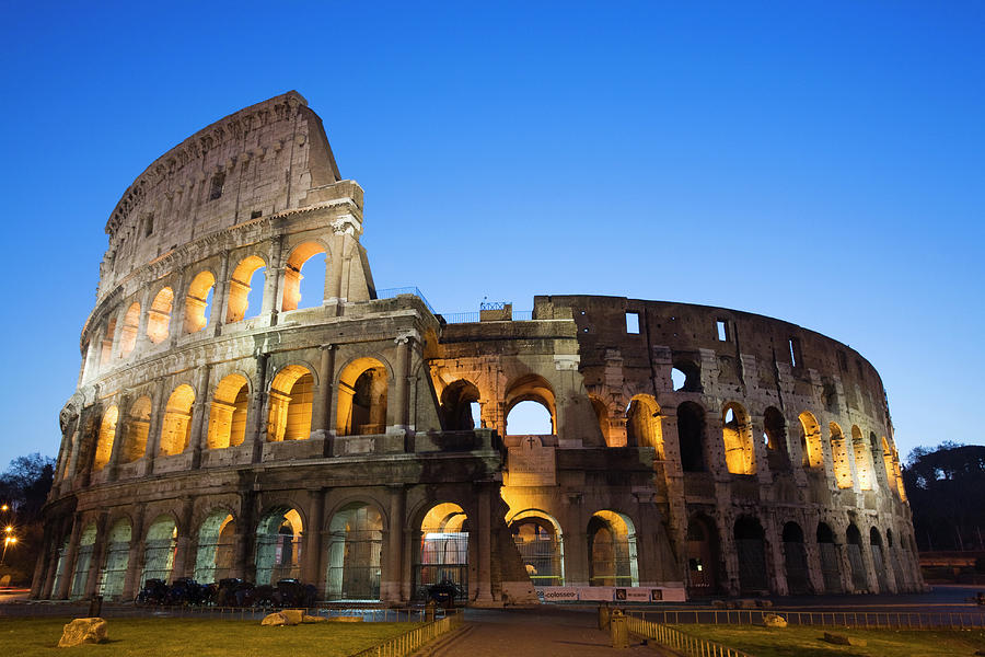 Italy, Rome, Colosseum At Night Photograph by Westend61