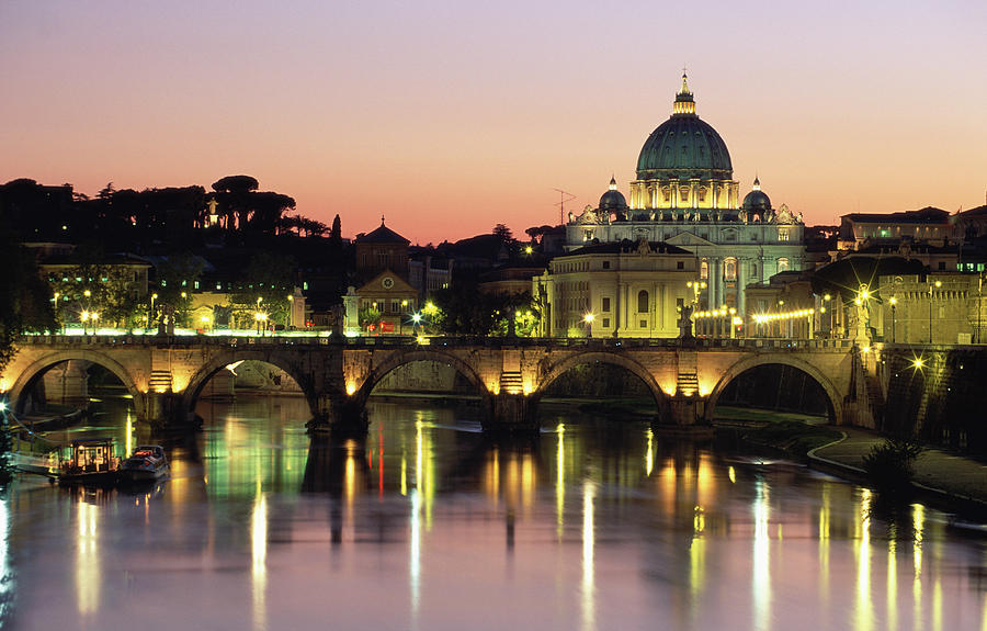 Italy, Rome, St Peters Basilica Photograph by David C Tomlinson