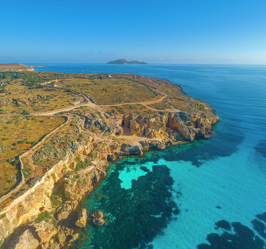 Italy, Sicily, Egadi Islands, Favignana, Isole Egadi Protected Marine ...