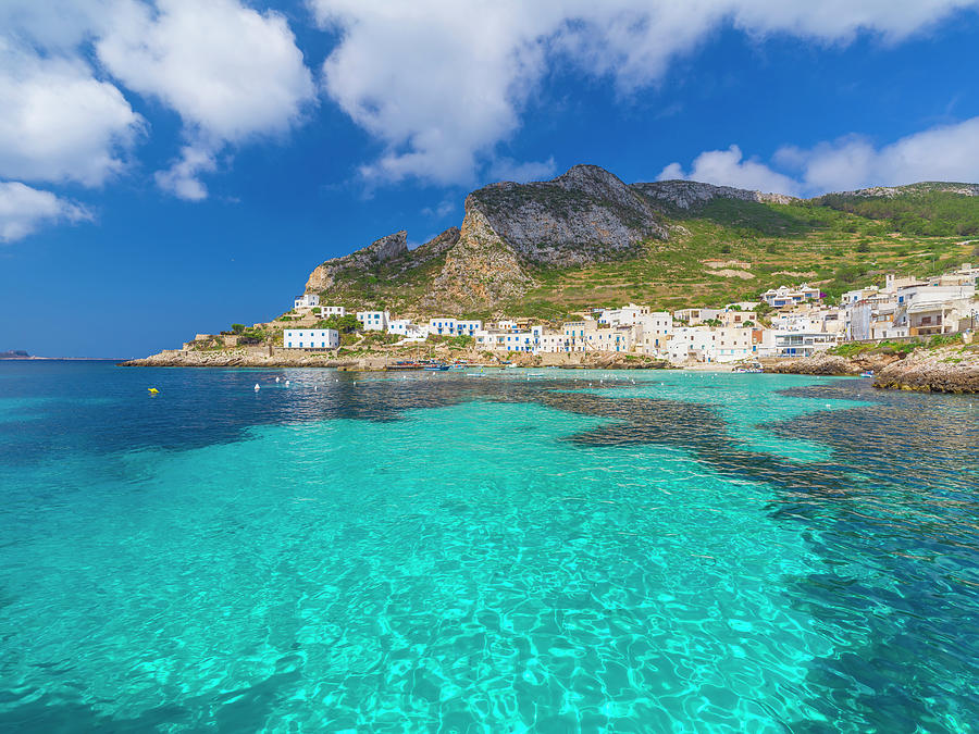 Italy, Sicily, Trapani District, Egadi Islands, Levanzo, Isole Egadi ...