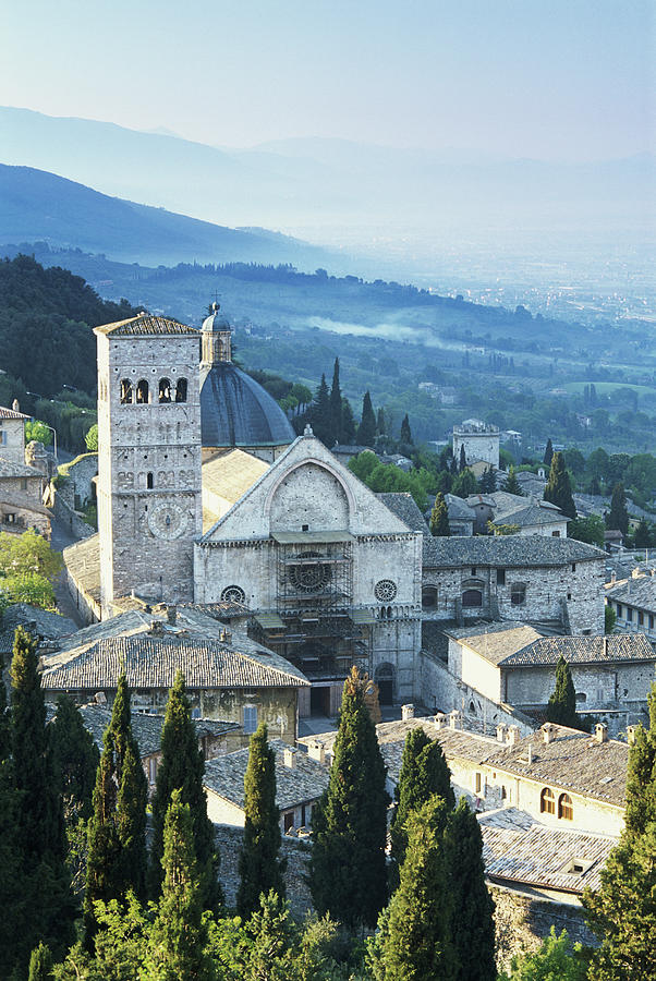 Italy, Umbria, Assisi, Cathedral Of Photograph by Peter Adams