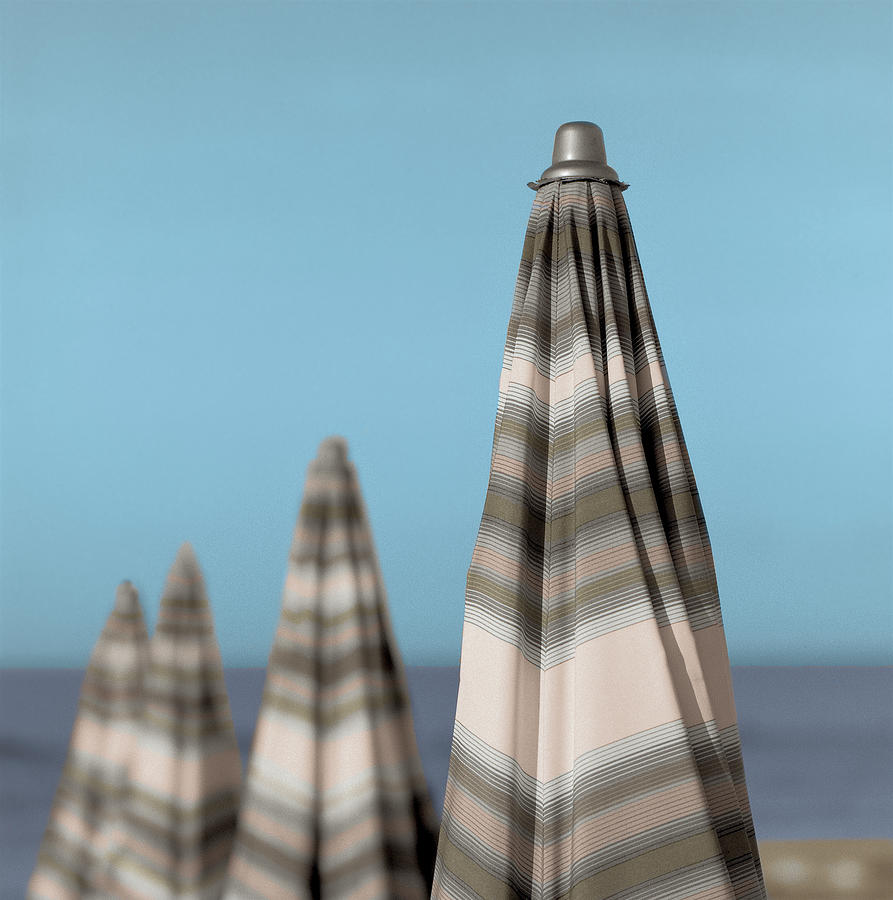 Beach Photograph - Itc696a - Grossetto Parasol Iv by Alan Blaustein