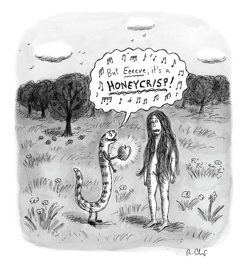 Its a Honeycrisp Drawing by Roz Chast Its a Honeycrisp Drawing by Roz Chast