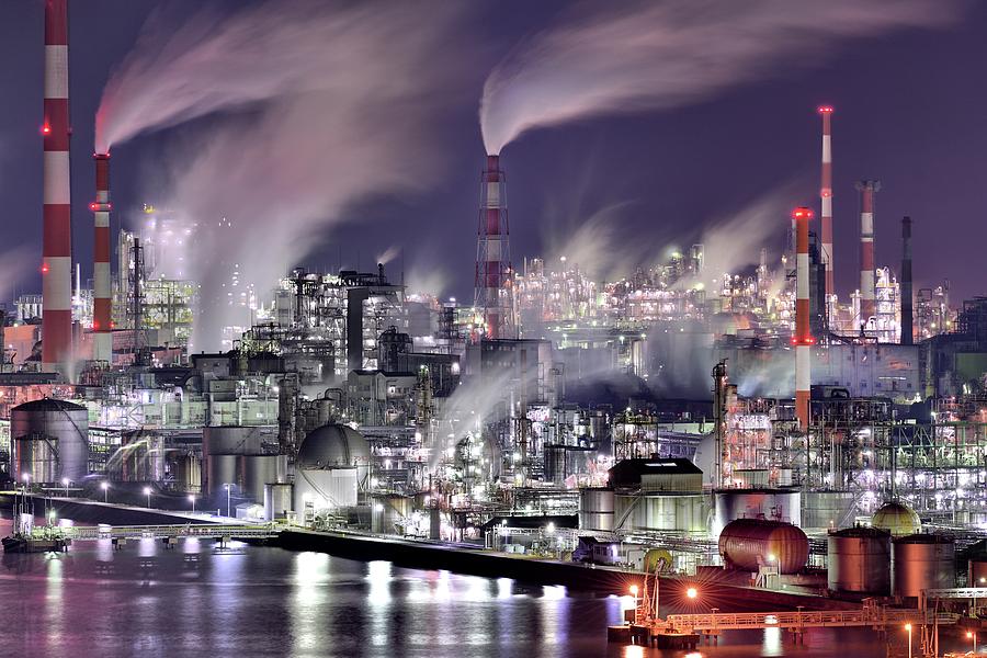 Night Photograph - Its A Steam World by Kobayashi Tetsurou