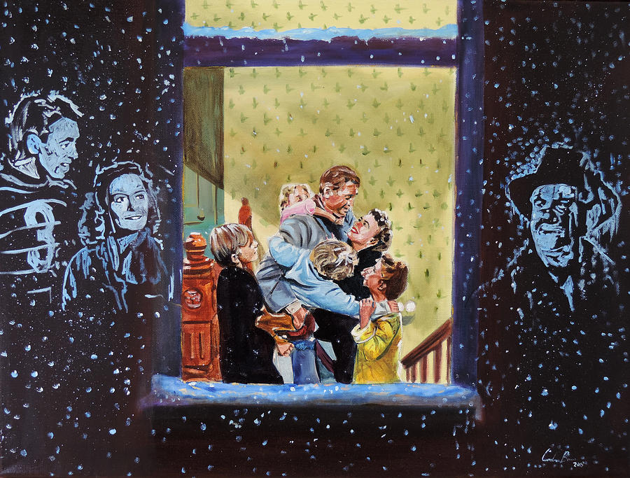 Winter Painting - Its a Wonderful Life by Gordon Bruce