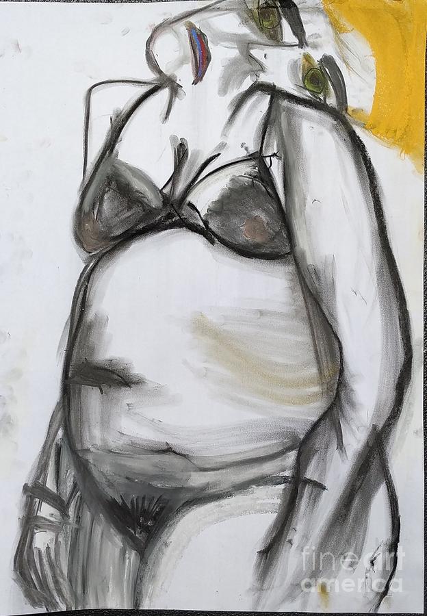 Woman with yellow by Siobhan Dempsey Woman with yellow by Siobhan Dempsey