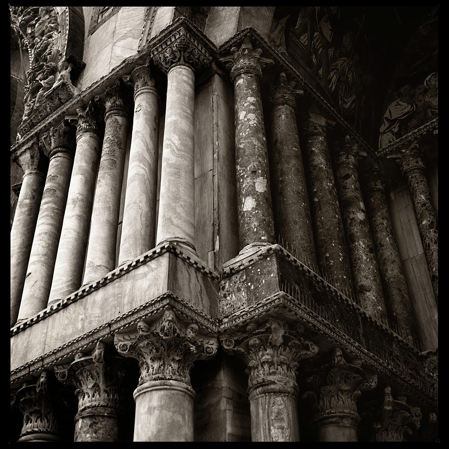 Architecture Photograph - Ity Venice San Marco Columns by Michael Harrison