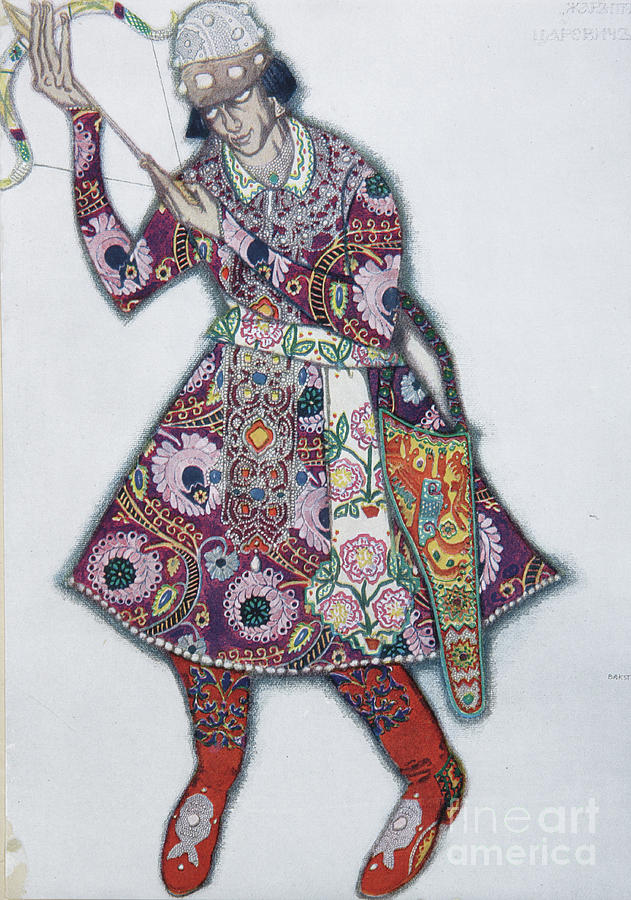 Ivan Tsarevich. Costume Design Drawing by Heritage Images