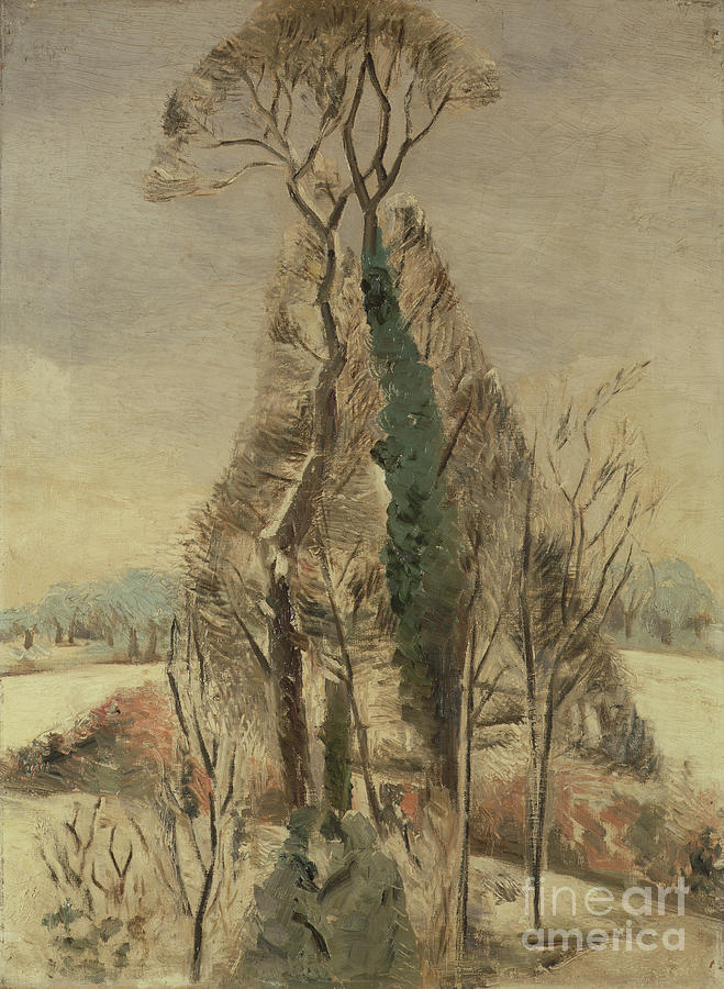 Iver Heath In The Snow Painting by Paul Nash