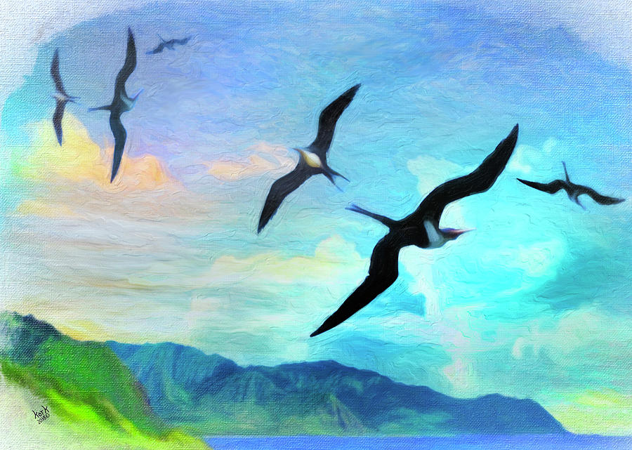 Iwa Birds Digital Art