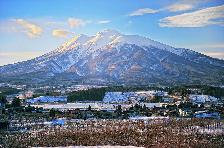 Iwaki Mountain And Apple Farms Photograph by Photo By Glenn Waters In Japan