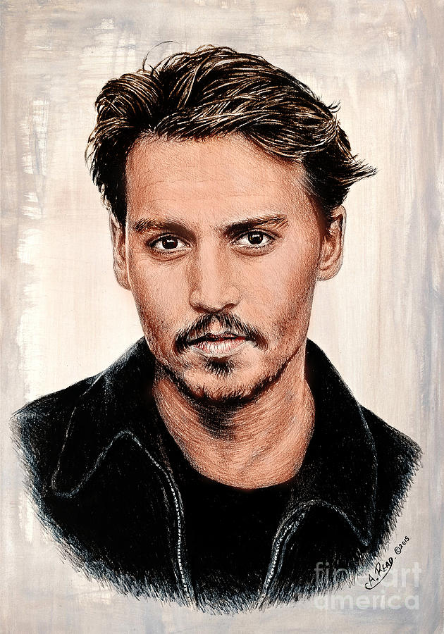 J Depp color ver Painting by Andrew Read