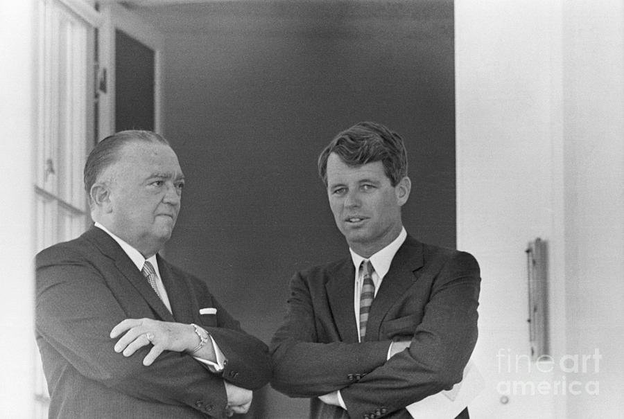 J. Edgar Hoover And Robert Kennedy Photograph by Bettmann