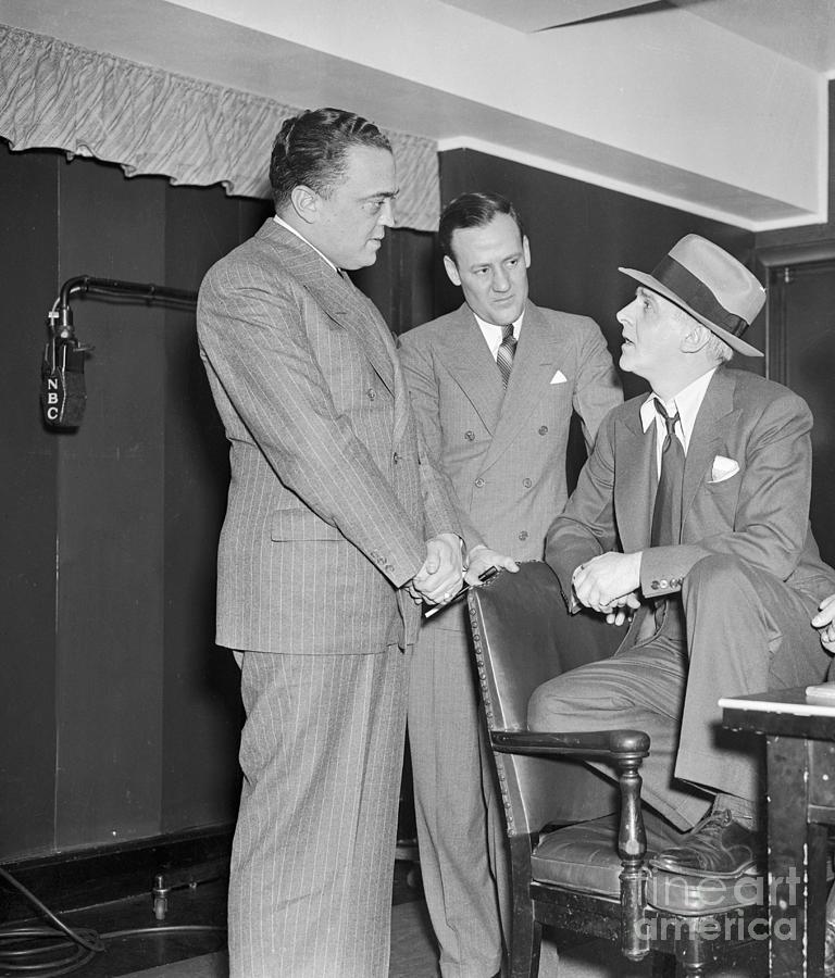 J. Edgar Hoover With Walter Winchell Photograph by Bettmann