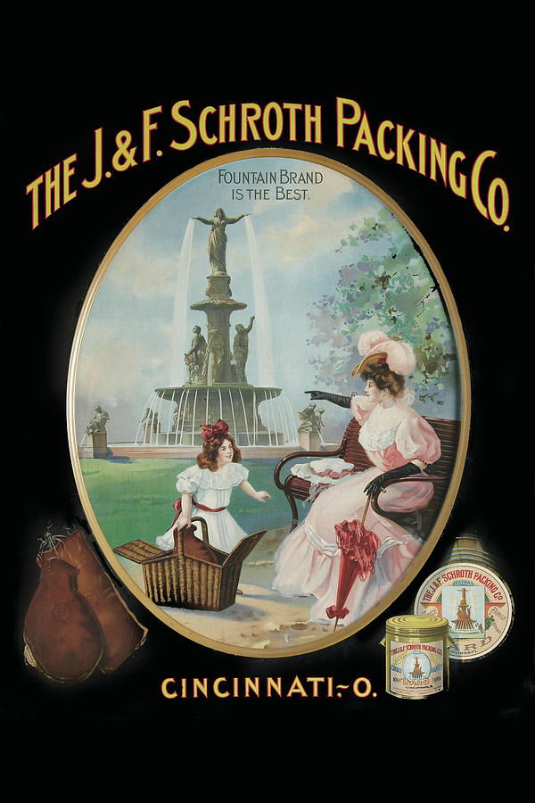 J. & F. Schroth Packing Co. Lard Painting by Unknown