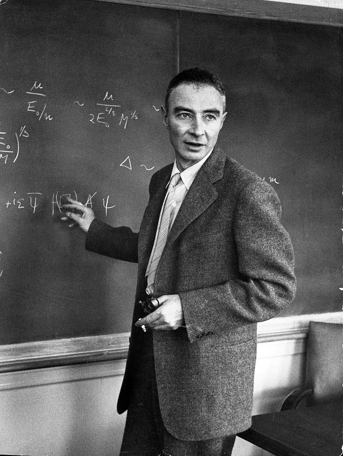 Science And Technology Photograph - J. Robert Oppenheimer by Alfred Eisenstaedt