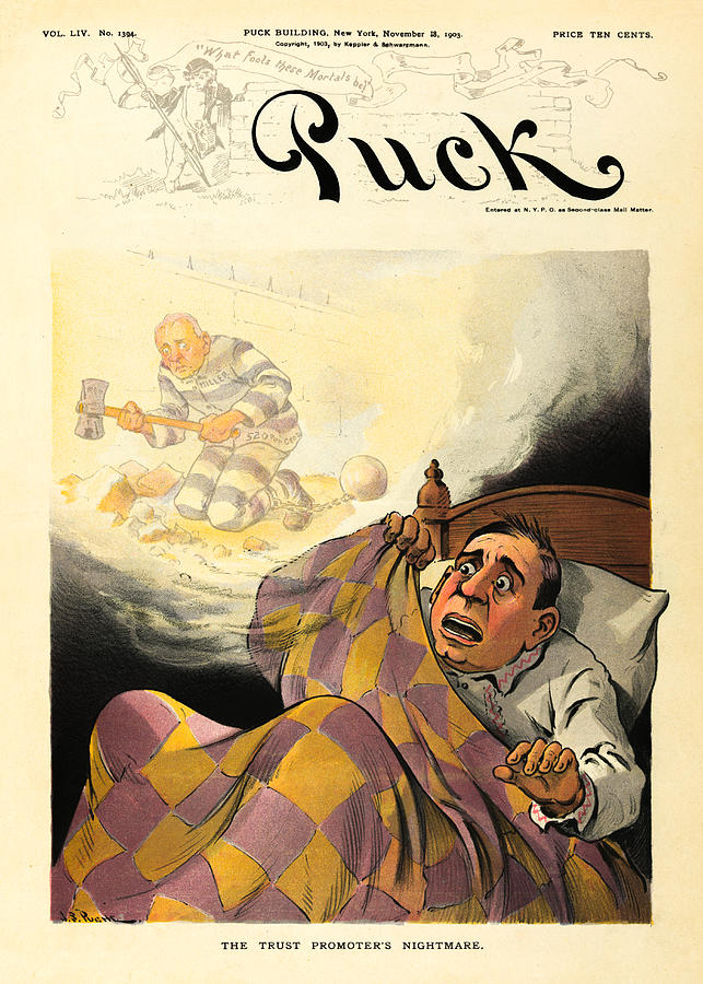 J S Pughe, Puck Magazine Cover, November 18, 1903 Photograph by Al White