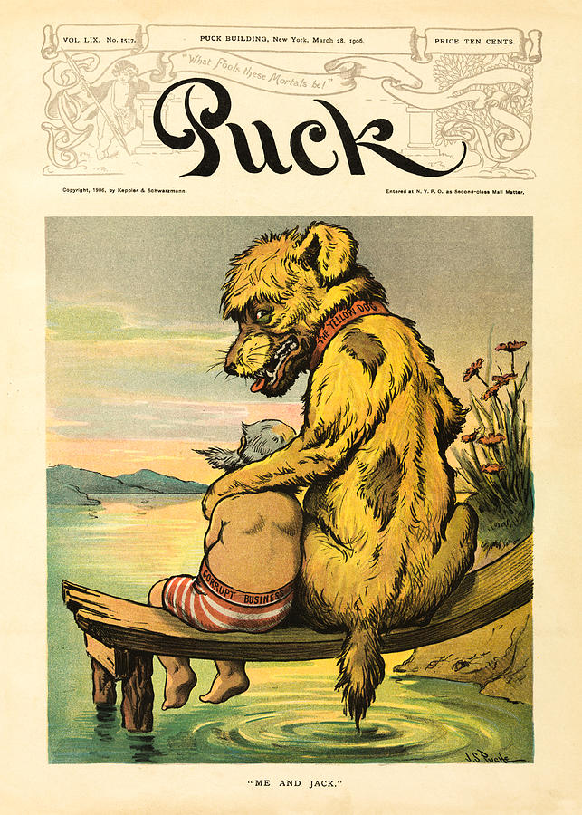 J S Pughe, Puck Magazine Cover, March 28, 1906 Photograph by Al White