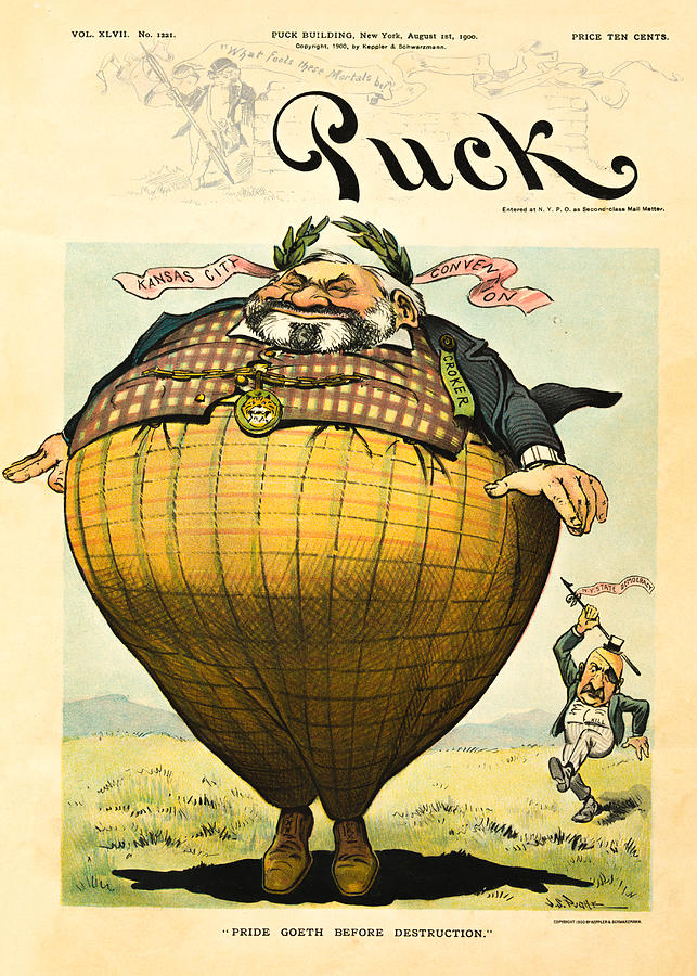 J S Pughe, Puck Magazine Cover, Aug 1, 1900 Photograph by Al White