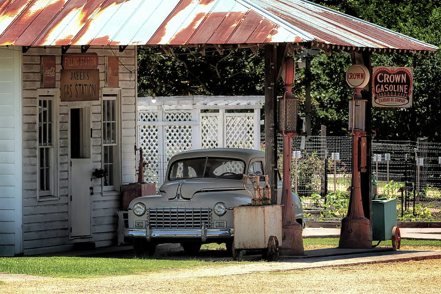 Jabers Gas Station Photograph by Susan Rissi Tregoning