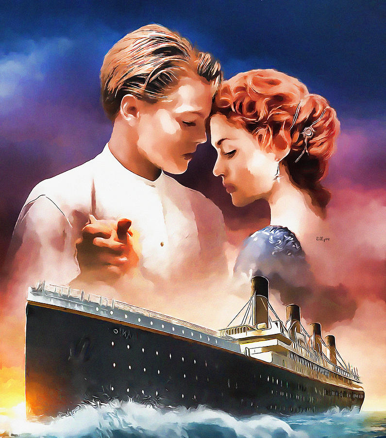Jack and Rose - Titanic Painting by Nenad Vasic