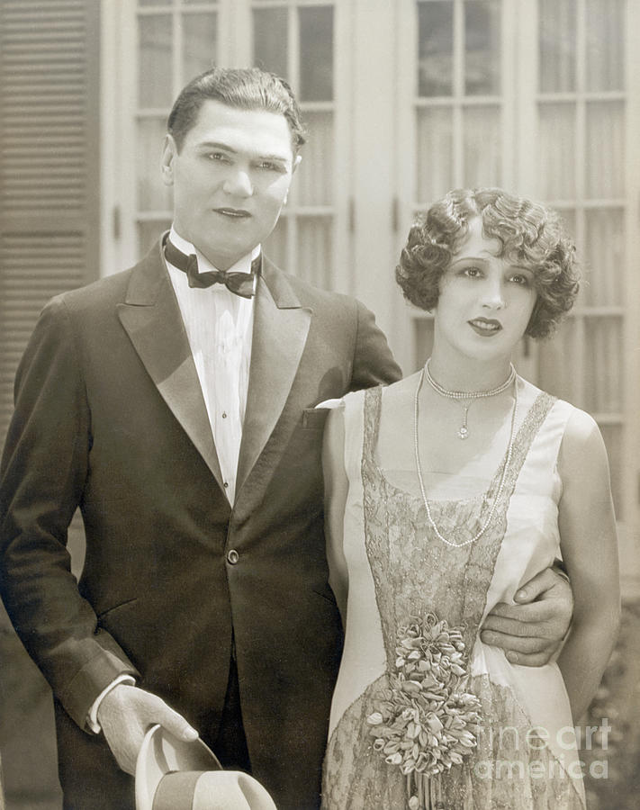 Jack Dempsey And Wife Waist Photograph by Bettmann