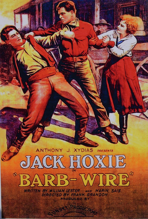 Jack Hoxie in Barb Wire Photograph by Steve Kearns