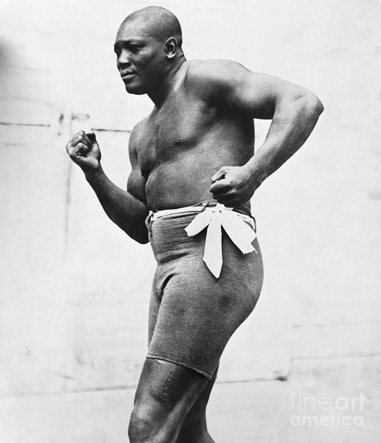 Jack Johnson In Fighting Stance Photograph by Bettmann