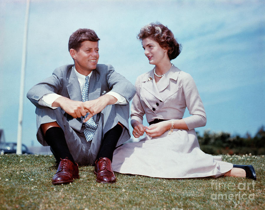 Jack Kennedy And Jacqueline Bouvier Photograph by Bettmann