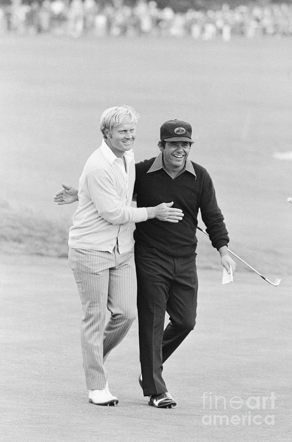 Jack Nicklaus Photograph - Jack Nicklaus And Lee Trevino by Bettmann