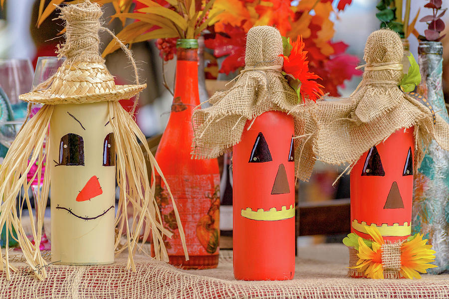 Jack-o-bottles Photograph by Erich Grant