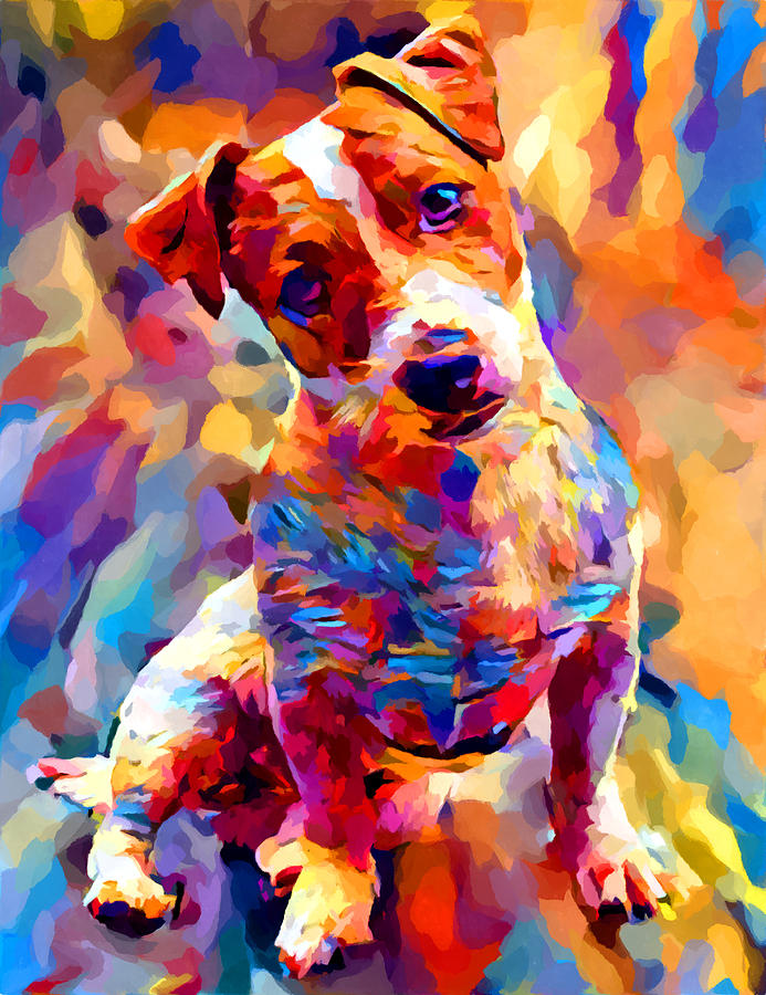 Jack Russell Terrier 11x14 signed art PRINT RJK parson 